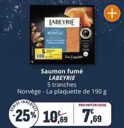 Coccimarket Saumon fumé labeyrie offre