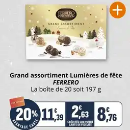 Coccimarket Grand assortiment lumières de fête ferrero offre