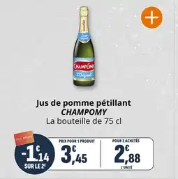 Coccimarket Jus de pomme pétillant champomy offre