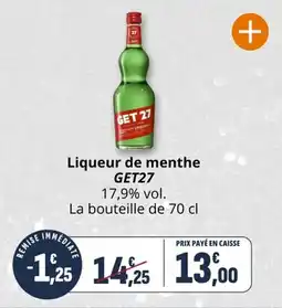 Coccimarket Liqueur de menthe get27 offre