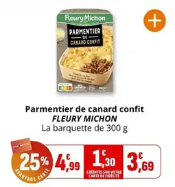 Coccimarket Parmentier de canard confit fleury michon offre
