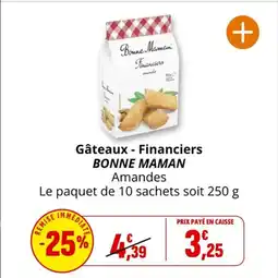 Coccimarket Gâteaux - financiers bonne maman offre