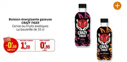 Coccimarket Boisson énergisante gazeuse crazy tiger offre