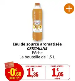 Coccimarket Eau de source aromatisée cristaline offre