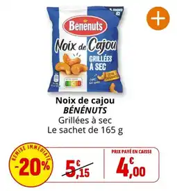 Coccimarket Noix de cajou bénénuts offre
