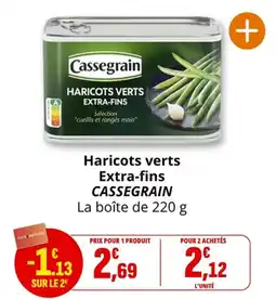Coccimarket Haricots verts extra-fins cassegrain offre