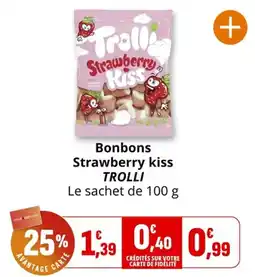 Coccimarket Bonbons strawberry kiss trolli offre