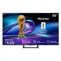 Carrefour Hisense téléviseur miniled 4k* - 139 cm offre