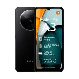 Carrefour Xiaomi smartphone redmi a3 noir offre