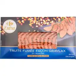 Carrefour Carrefour extra truite fumée façon gravlax offre
