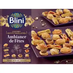 Carrefour Blini coffret petit feuilletés ambiance de fêtes surgelés offre