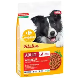 Carrefour Carrefour companino vitalive croquettes pour chiens adultes offre
