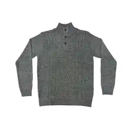 Carrefour Mz72 pull bouton demi zip homme offre