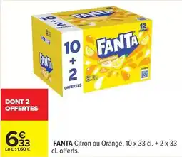 Carrefour Drive Fanta - citron ou orange offre