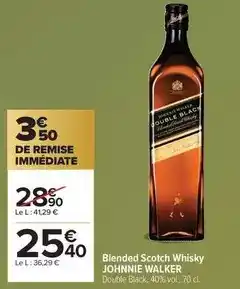 Carrefour Drive Johnnie walker - blended scotch whisky offre