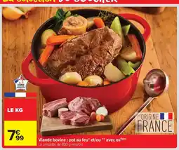 Carrefour Drive Viande bovine: pot au feu et/ou avec os offre