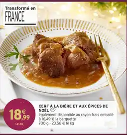 Intermarché Hyper Cerf à la bière et aux épices de noël offre