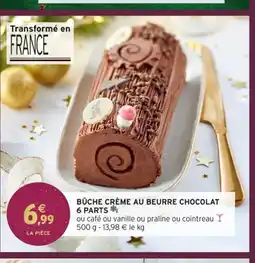 Intermarché Hyper Bûche crème au beurre chocolat 6 parts offre