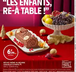 Intermarché Hyper Bûche crème au beurre chocolat 6 parts offre