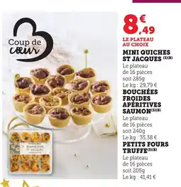 Bi1 Mini quiches st jacques offre