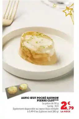 Bi1 Aspic ceuf poché saumon pierre clot offre