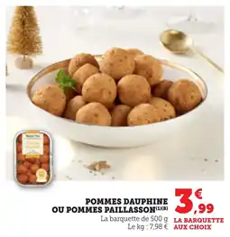 Bi1 Pommes dauphine ou pommes paillasson offre