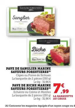 Bi1 SAVEURS FORESTIERES Pave de sanglier marine offre