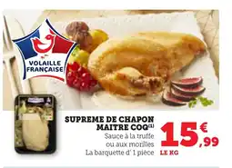 Bi1 MAITRE COQ Supreme de chapon offre