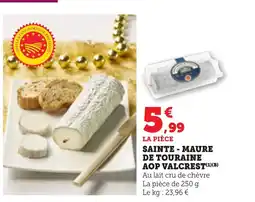 Bi1 Sainte-maure de touraine aop valcrest offre