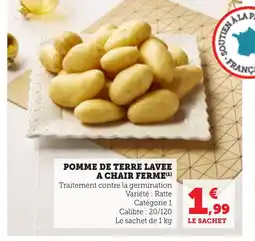 Bi1 Pomme de terre lavee a chair ferme offre