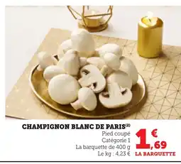Bi1 Champignon blanc de paris offre