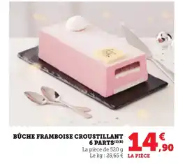 Bi1 Bûche framboise croustillant offre