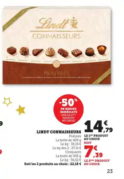Bi1 LINDT CONNAISSEURS offre