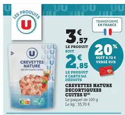 Bi1 Crevettes nature decortiquees cuites u offre
