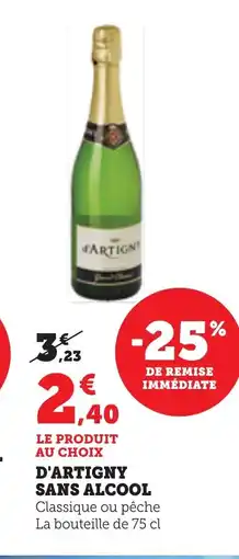 Bi1 D'ARTIGNY Sans alcool offre