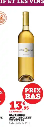 Bi1 Sauternes aop l'insolent de veyres offre