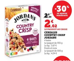 Bi1 JORDANS Cereales country crisp offre