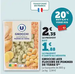 Bi1 Gnocchi aux flocons de pommes de terre u offre