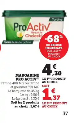 Bi1 PRO ACTIV Margarine offre