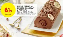 Intermarché Hyper Bûche crème au beurre chocolat 6 parts offre