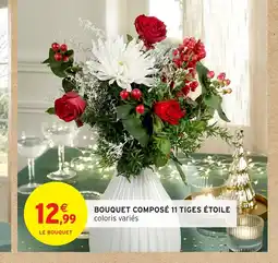 Intermarché Hyper Bouquet composé 11 tiges étoile offre