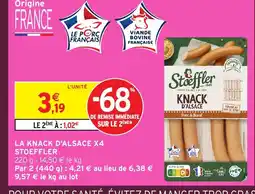 Intermarché Hyper STOEFFLER La knack d'alsace x4 offre