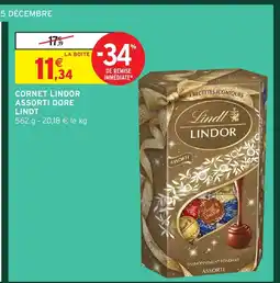Intermarché Hyper LINDT Cornet lindor assorti dore offre