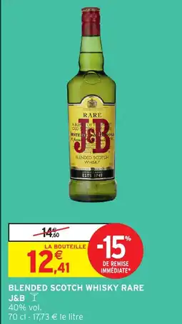 Intermarché Hyper J&B Blended scotch whisky rare offre