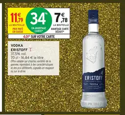 Intermarché Hyper ERISTOFF Vodka offre