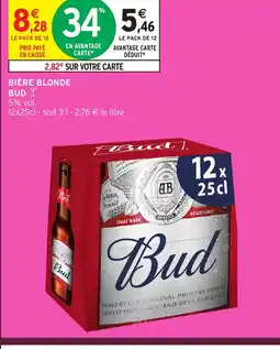 Intermarché Hyper BUD Bière blonde offre