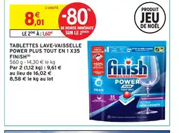 Intermarché Hyper FINISH Tablettes lave-vaisselle power plus tout en 1 x35 offre