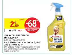 Intermarché Hyper MR PROPRE Spray cuisine citron offre