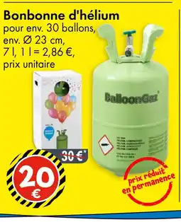 TEDi Bonbonne d'hélium offre