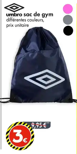TEDi UMBRO Sac de gym offre